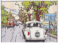 6) Ancienne entrée de Nyon - dessin à gratter