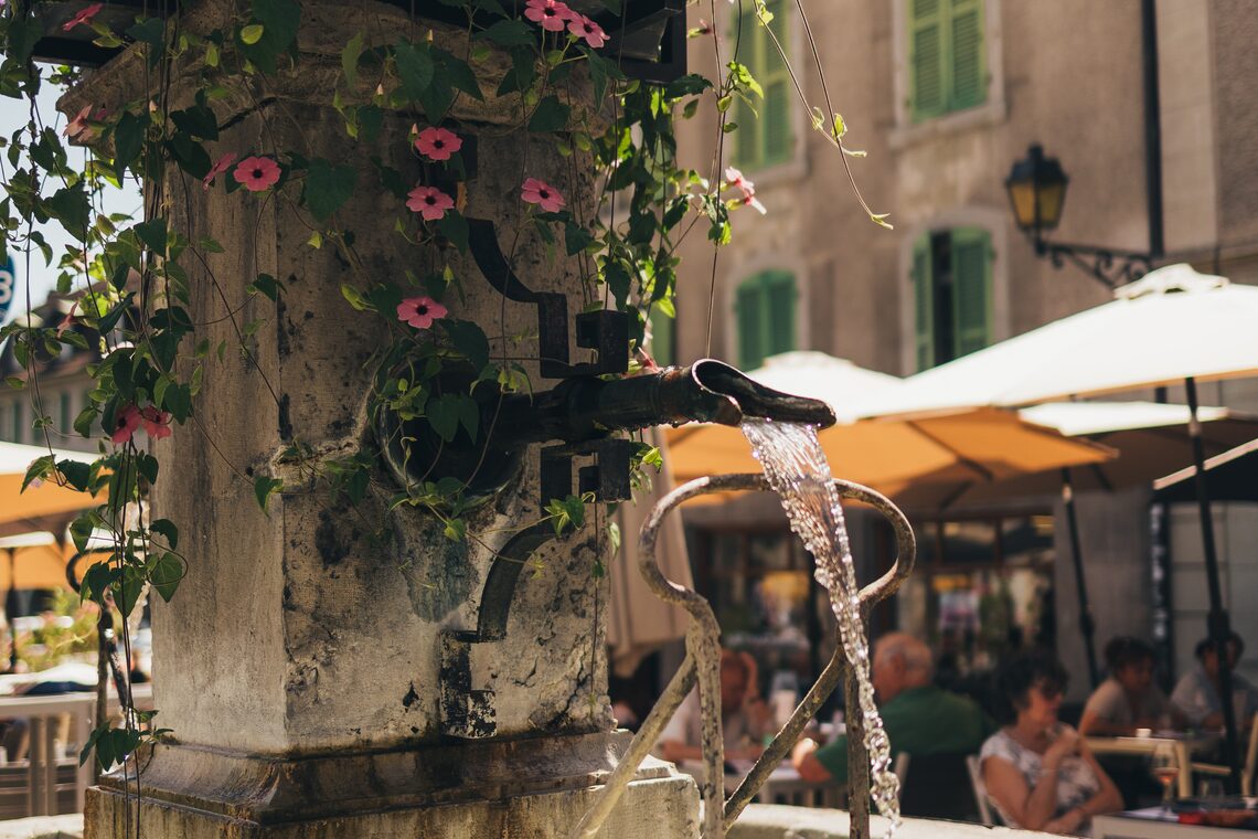 Hergé et la Fontaine du Maître-Jacques